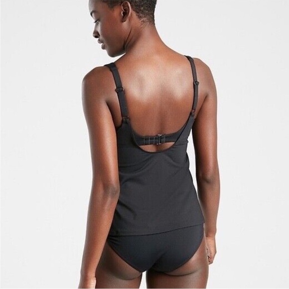 Athleta Sleek Black Tankini Top - Picture 2 of 7